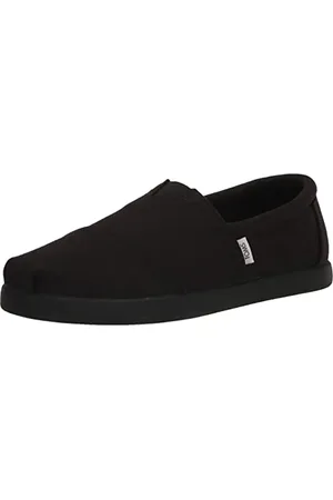 TOMS Herren Alp FWD Flacher Slipper, Schwarzes, recyceltes Baumwoll-Segeltuch, 44.5 EU