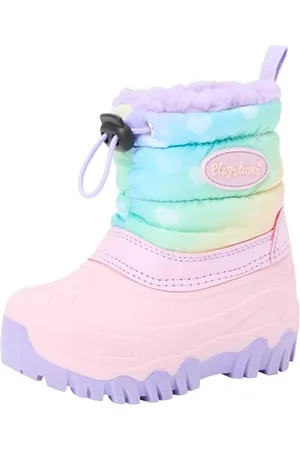 Playshoes Winter-bootie Regenbogen Unisex Kinder Schneestiefel, , 34/35 EU