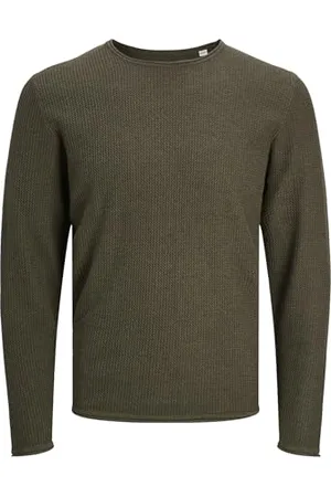 JACK & JONES Male Strickpullover Einfarbig Strickpullover