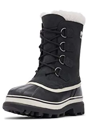 sorel Caribou wasserdichte Schneestiefel für Damen, Schwarz (Black x Stone), 39 EU