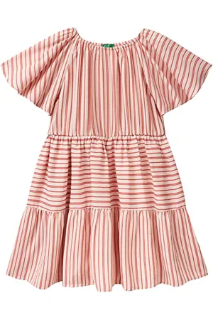 Benetton Mädchen Vestito 4UCTCV014 Kleid, , S