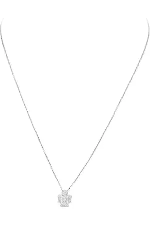 AMEN D Kette Pray & Love mit Engelanhänger aus 925er hergestellt, mit Zirkoniasteinen verziert, Länge: 42 cm, CLPA