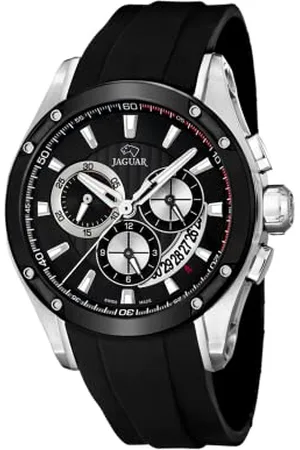 Jaguar Uhrenmodell J688 / 1 aus der Special Edition Kollektion, 45 mm Gehäuse mit schwarzem Kautschukarmband für Herren J688/1