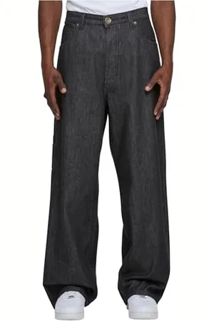 Southpole Herren Jeans Denim Pants, lässige Männer Jeanshose mit tief aufgesetzten Gesäßtaschen, Oversized Fit