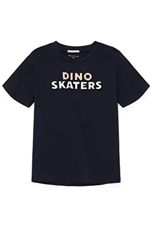 TOM TAILOR Jungen Kinder T-Shirt mit Print 1035682, Blau, 104-110