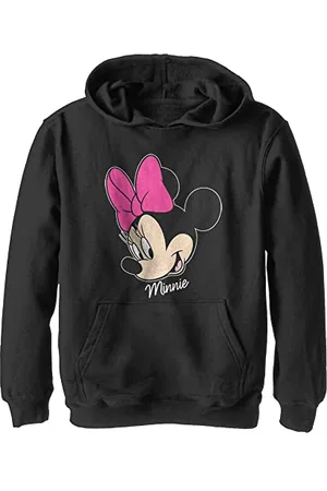 Disney Mickey & Friends - Minnie Big Face YTH Hoodie Black 5/6