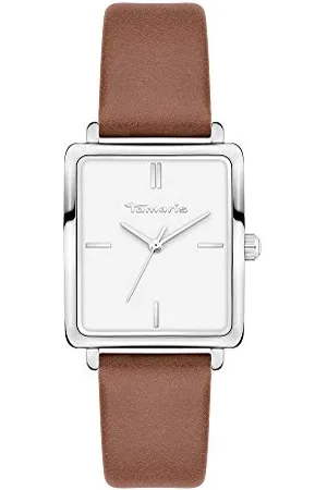Tamaris Damen Analog Quarz Uhr mit Leder Armband TT-0015-LQ