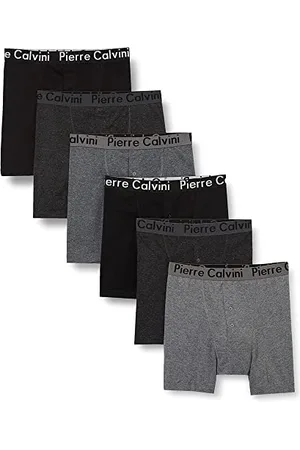 Pierre Calvini (6/12-Pack) Herren Boxershorts mit elastischem Bund | Herren Button-Fly Boxershorts im Stretch-Fit-Design | Herren-Boxershorts Multipack