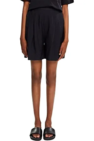 ESPRIT Damen Shorts 072ee1c302, Schwarz, 38