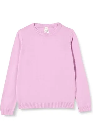 DeFacto Pullis für Mädchen - Pullover für Mädchen Vielseitige Mädchenbekleidung für jeden Anlass, Warm und Trendig Regular Fit Crew Neck