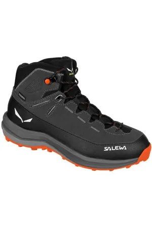 Salewa Mountain Trainer 2 Powertex Mid Wanderstiefel Kinder, Schwarz, 36