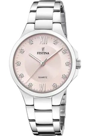 Festina Damen Analog Quarz Uhr mit Edelstahl Armband F20582/2