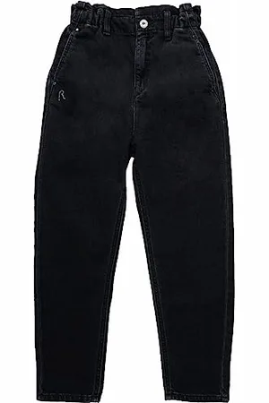 Replay Mädchen Jeans mit Super Stretch, (Schwarz), 6 Jahre