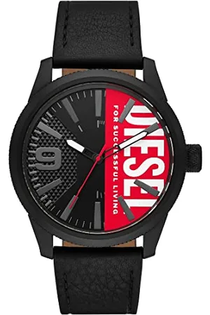 Diesel Herrenuhr Rasp NSBB 3-Zeiger-Werk Edelstahl schwarz, DZ2180