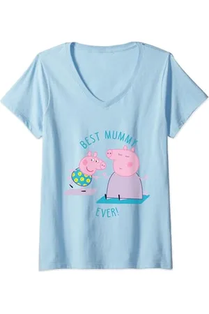 Peppa Pig Best Mummy Ever T-Shirt mit V-Ausschnitt