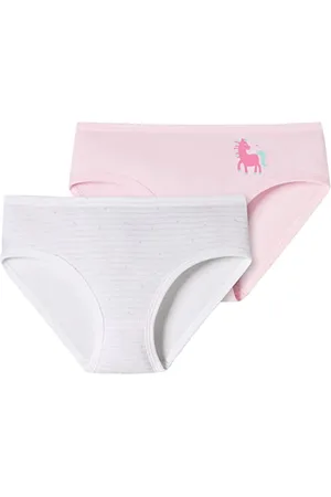 Schiesser Mädchen 2 Pack Hüftslips Höhere Passform Unterwäsche Feinripp - 100% Organic Bio Baumwolle Größe 92 Bis 140 Slip, , 92 EU