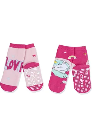 chicco Set Socken Anti-Rutsch Stoppersocken, Socken Unisex Kinder, , 3-4 jahre (pack of 2)