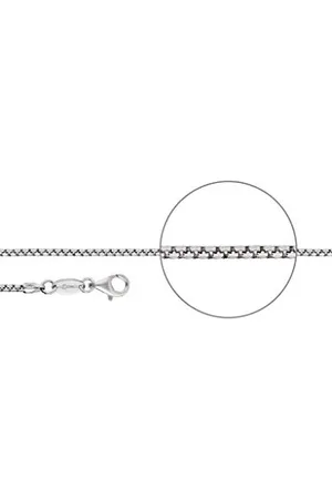 Der Kettenmacher Damen Halskette Venezianerkette Diamantiert aus Sterlingsilber in der Farbe , Länge: 45cm, V3-45S