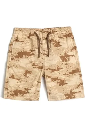 Koton Boys Bermuda Military Shorts Pockets Drawstring Cotton