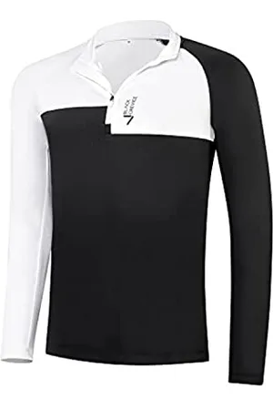 Black Crevice Herren Zipper Funktionsshirt, , L