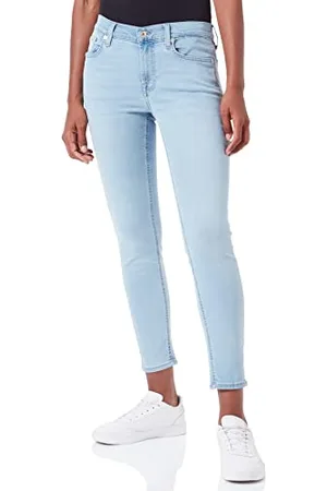 7 for all Mankind Damen The Ankle Skinny Bair Eco Jeans, , 27W / 27L EU