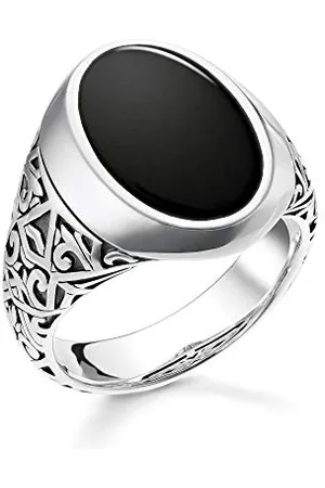 Thomas Sabo Herren-Siegelringe 925 Sterlingsilber mit 