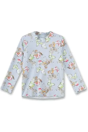 Sanetta UV Shirt Langarm | Praktisches und schützendes Badeshirt aus Polyamid für Mädchen. Bademode für Kinder 140