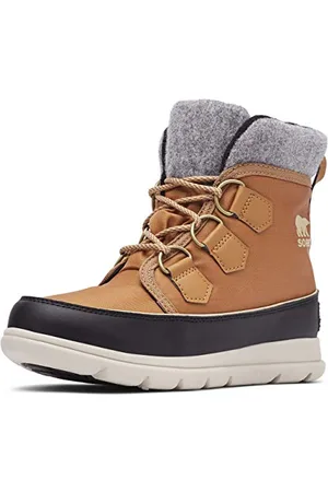 sorel Explorer Carnival Waterproof wasserdichte Winterstiefel für Damen, Braun (Elk), 38 EU