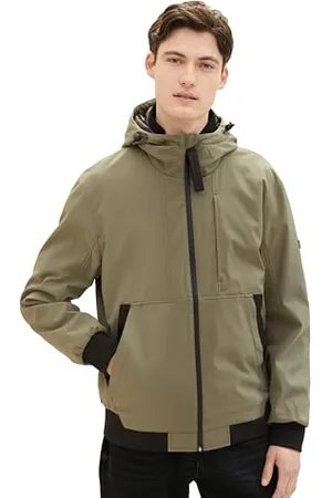 TOM TAILOR Herren Softshell-Jacke mit Kapuze, , M