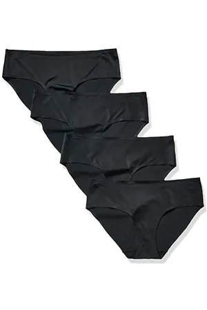Amazon Damen Hipster-Unterwäsche nahtlos verklebt elastisch, 4er-Pack, , 36