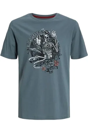 JACK&JONES JUNIOR Jjskull Rock Tee Ss Crew Neck Jnr