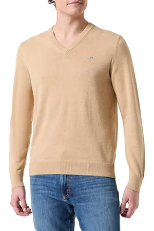 GANT Herren Classic Cotton V-Neck Pullover, , Small