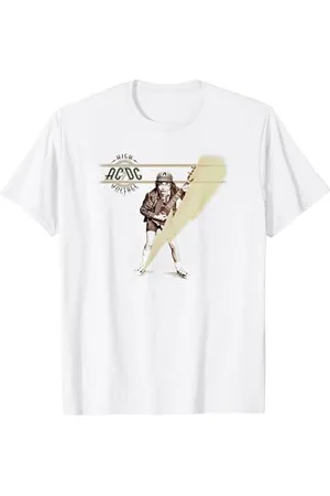 AC/DC Offizielles Unisex Band T-Shirt, , Klein, Kurzarm, Klassisch, Crew-Ausschnitt, Hochspannungsangus