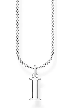 Thomas Sabo Damen Halskette Buchstabe I silber 925 Sterlingsilber, 38-45 cm Länge