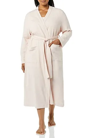 Amazon Damen Leichter Waffel-Bademantel, Lang (Erhältlich In Übergröße), , XXL