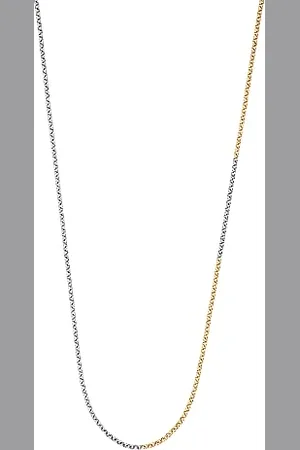 Engelsrufer Damen Erbskette Halskette aus Sterling Silber rhodiniert und vergoldet in gold und silber - Karabinerverschluss - Länge: 45cm