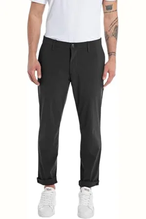Replay Herren Chino Benni Regular-Fit Hyperflex Hybrid mit Stretch, (Schwarz), 29W / 30L