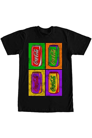 Coca-Cola Herren Pop Art Coke Kurzarm T-Shirt - - Groß