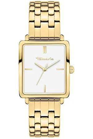 Tamaris Damen Analog Quarz Uhr mit Edelstahl Armband TT-0013-MQ