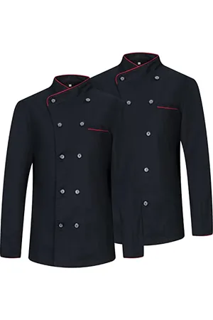 MISEMIYA Paket 2 EINHEITEN - Damen-KOCHJACKE - Damen-KOCH-UNIFORM Damen-KOCHJACKE - Hospitality Uniform - Ref.844-3XL