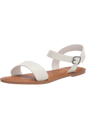 Amazon Damen Sandale mit Zwei Riemen und Schnalle, , 42 EU