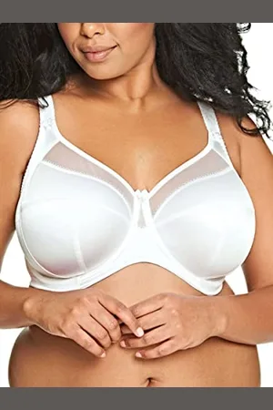 Goddess Damen Keira Underwire Banded Bra BH mit voller Abdeckung, Durchsichtig, , 85GG