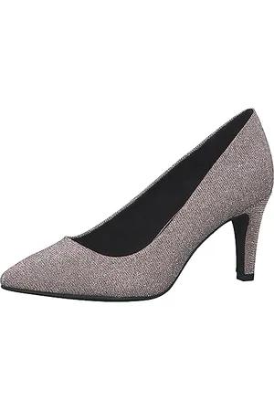 QS by s.Oliver Damen Pumps Spitz Glitzer Silber ( .), 39
