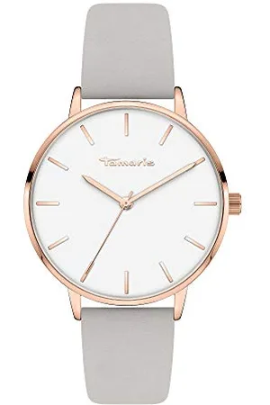 Tamaris Damen Analog Quarz Uhr mit Leder Armband TT-0005-LQ