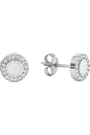 Tommy Hilfiger Jewelry Steckerohrringe für Damen aus Edelstahl verziert mit Kristallen - Erhältlich aus Gold, Rotgold oder Silber
