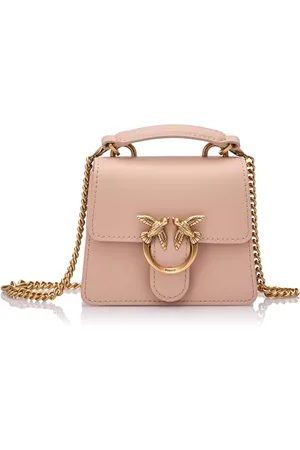 Pinko Damen Love One Top Handle Micro Light Kalbsleder Seide Tasche
