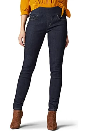 Lee Damen Sculpting Slim Fit Skinny Leg Pull on Jeans, , 44
