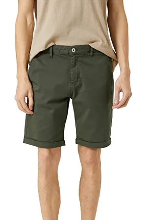 Koton Herren Basic Bermuda Cotton Pocket Detailed Buttoned Shorts, , 38 EU