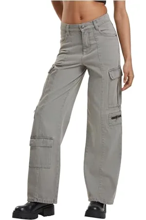 Urban classics Damen Tb6925-ladies Loose Utility Denim Casual Pants, , 26 EU