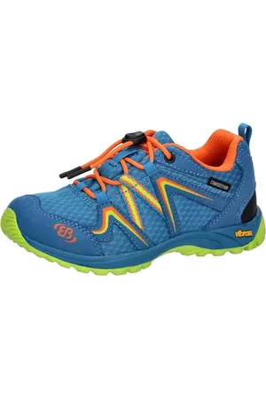 BRUTTING Rockwall Trekkingsschuhe, Blau/Orange/Lemon, 36 EU